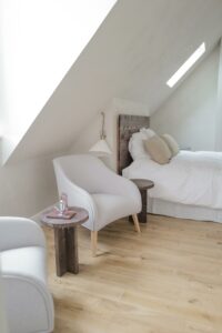 Chambre 6 du Château du Bost, dans le Beaujolais près de Lyon.