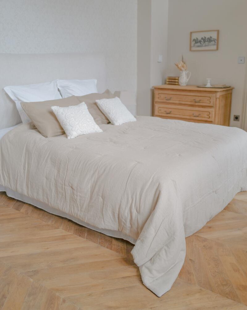 Chambre 5 du Château du Bost, proche de Lyon. Cette chambre est aux normes PMR.