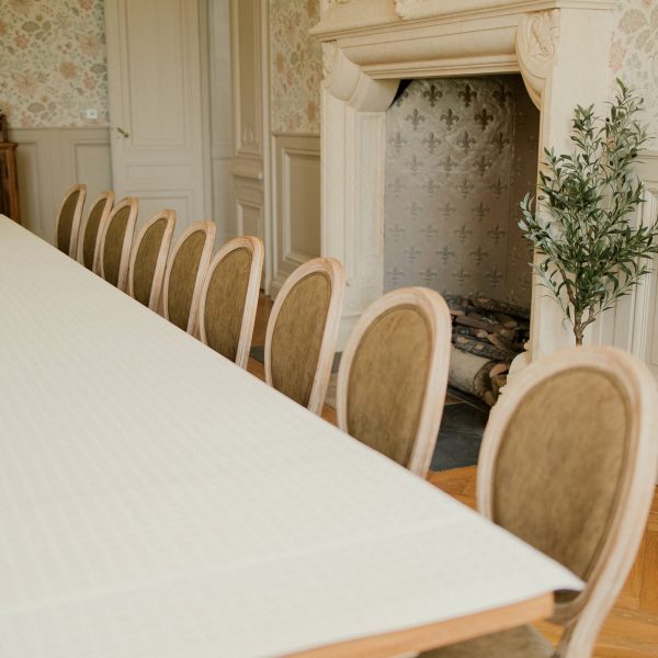 Salle à manger du Château du Bost dans le Beaujolais